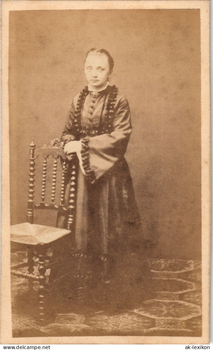 Sylt Insel Sylt Westerland - Frau In Tracht CDV 1872 Privatfoto Kabinettfoto - Autres & Non Classés