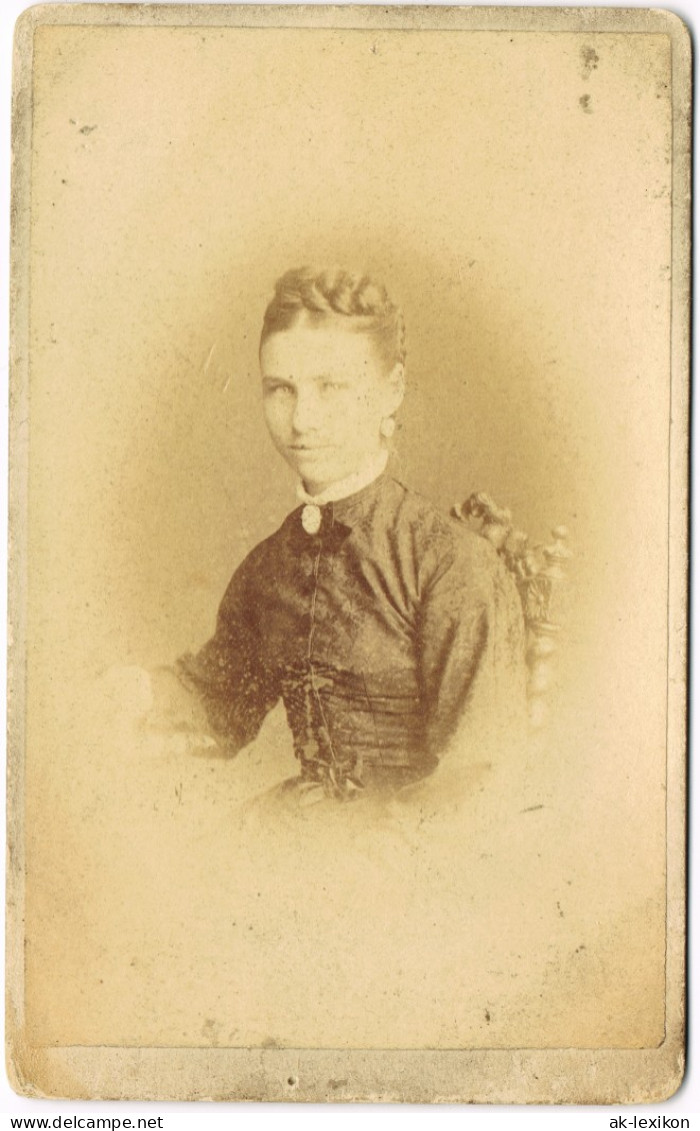 Sylt Schöne Frau In Sylter Tracht, Nickelsen Westerland CDV 1886 Kabinettfoto - Otros & Sin Clasificación