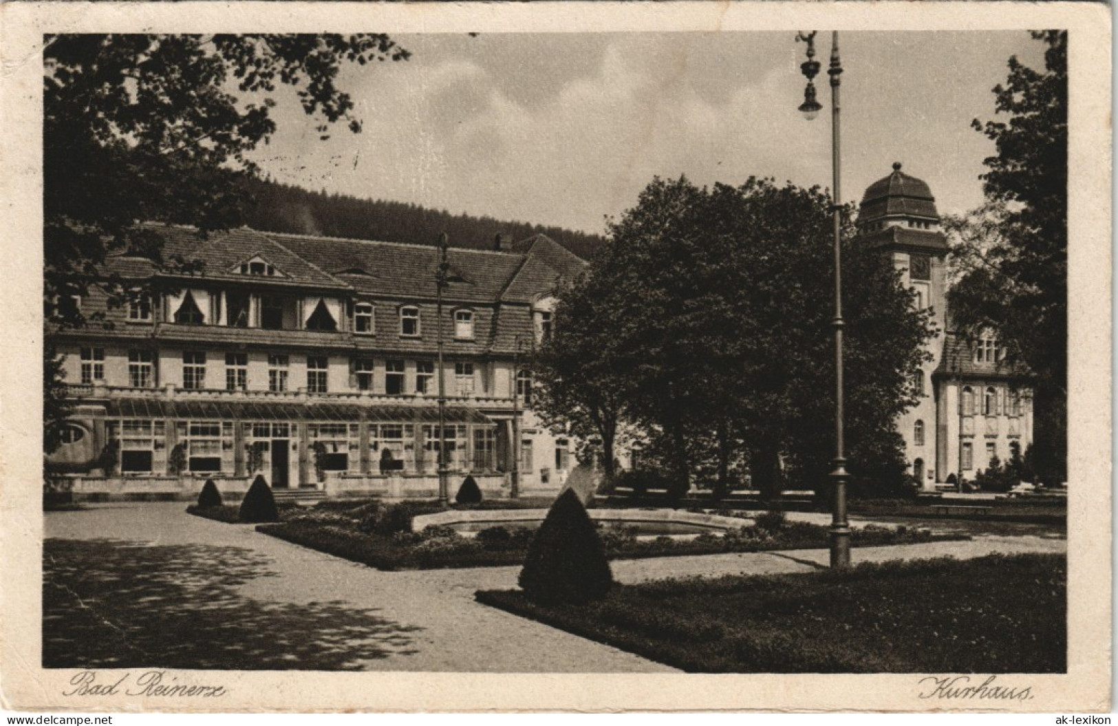 Postcard Bad Reinerz Duszniki-Zdrój Kurhaus 1928 - Schlesien