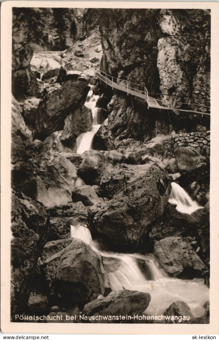 Ansichtskarte Schwangau Pöllatschlucht 1952 - Autres & Non Classés