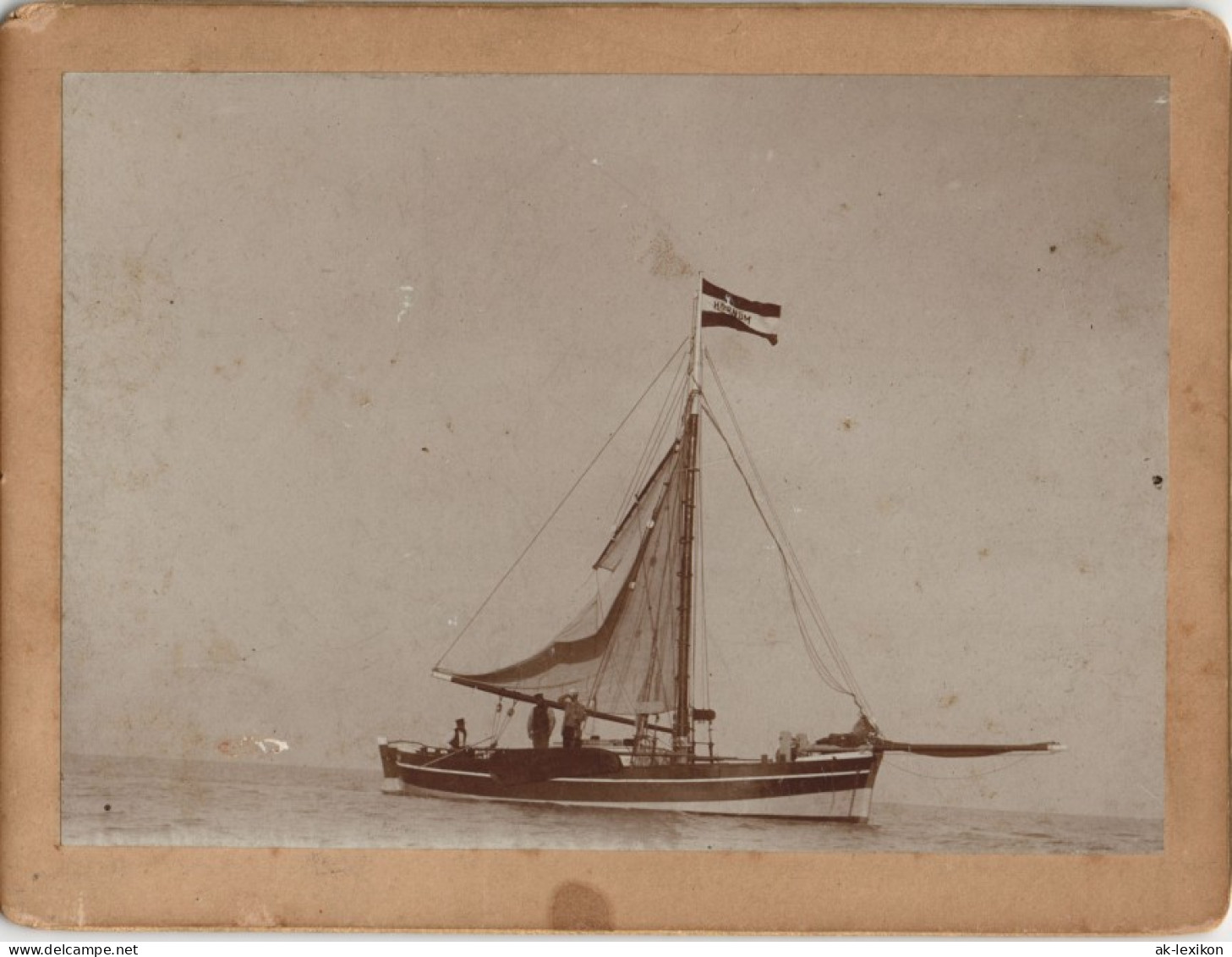 Sylt Insel Sylt Segelboot - CDV Kabinettfoto 1890 Privatfoto Foto - Autres & Non Classés