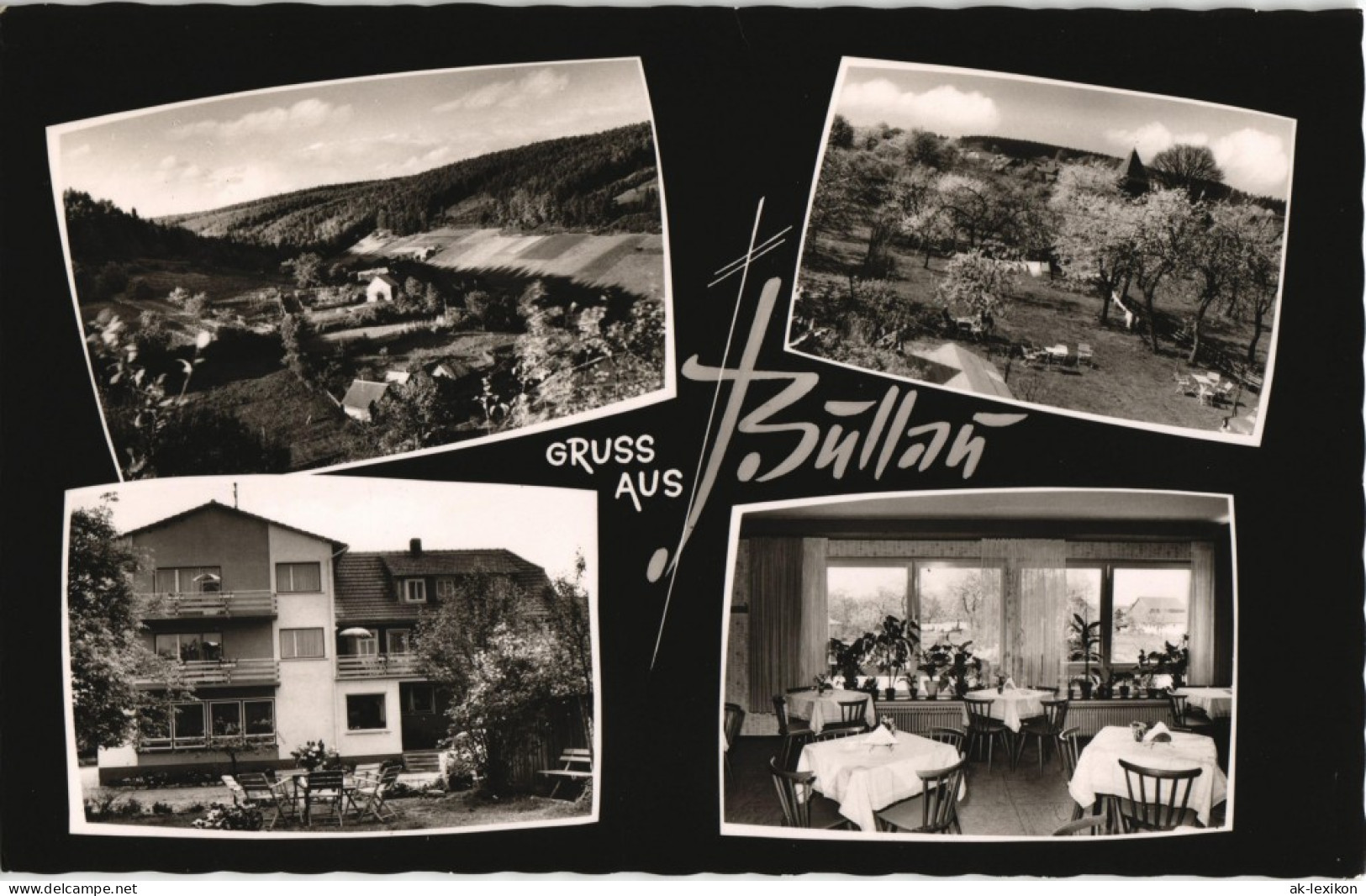 Ansichtskarte Bullau-Erbach (Odenwald) 4 Bild: Stadt Und Pension 1967 - Erbach