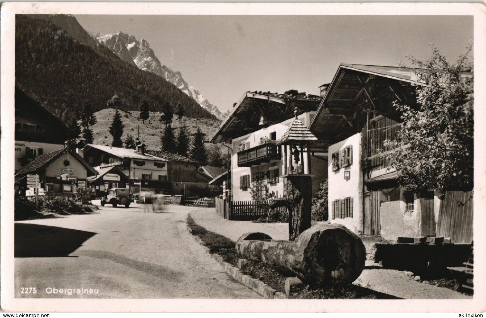 Ansichtskarte Obergrainau-Grainau Straßenpartie 1953 - Otros & Sin Clasificación