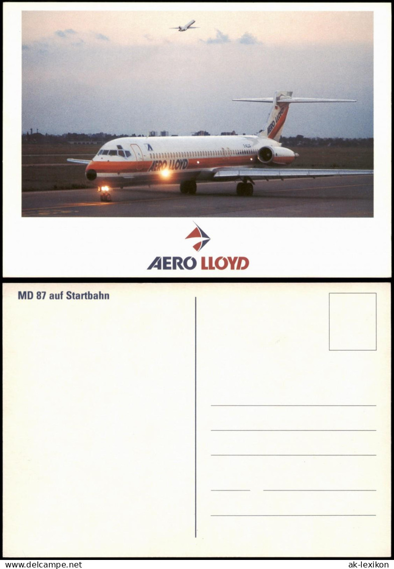 AERO LLOYD MD 87  Startbahn Flugzeuge McDonnell Douglas Flugzeuge Airplane 1995 - 1946-....: Era Moderna