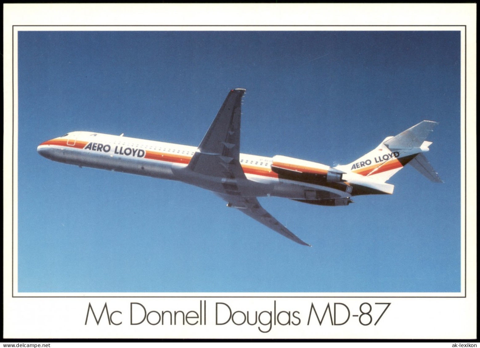 Ansichtskarte  Mc Donnell Douglas MD-87 A AERO LLOYD 1992 - 1946-....: Ere Moderne