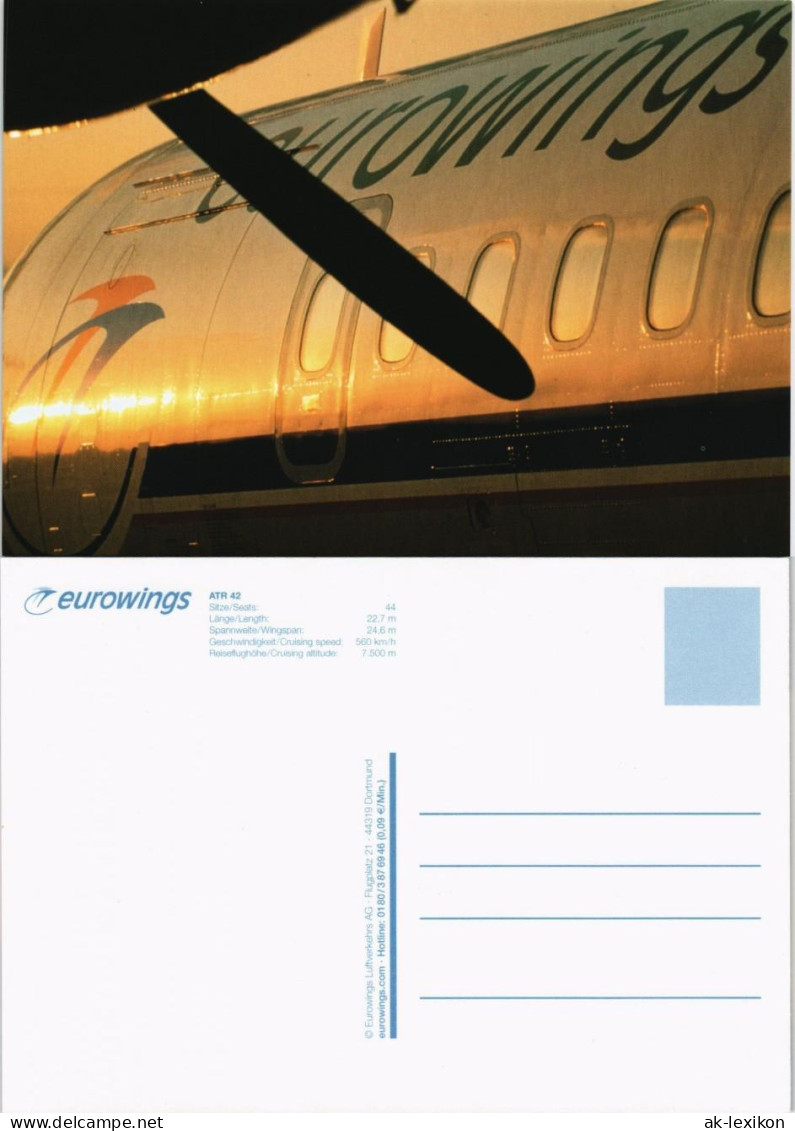 Ansichtskarte  Eurowings ATR 42 Flugwesen - Flugzeuge 1997 - 1946-....: Era Moderna