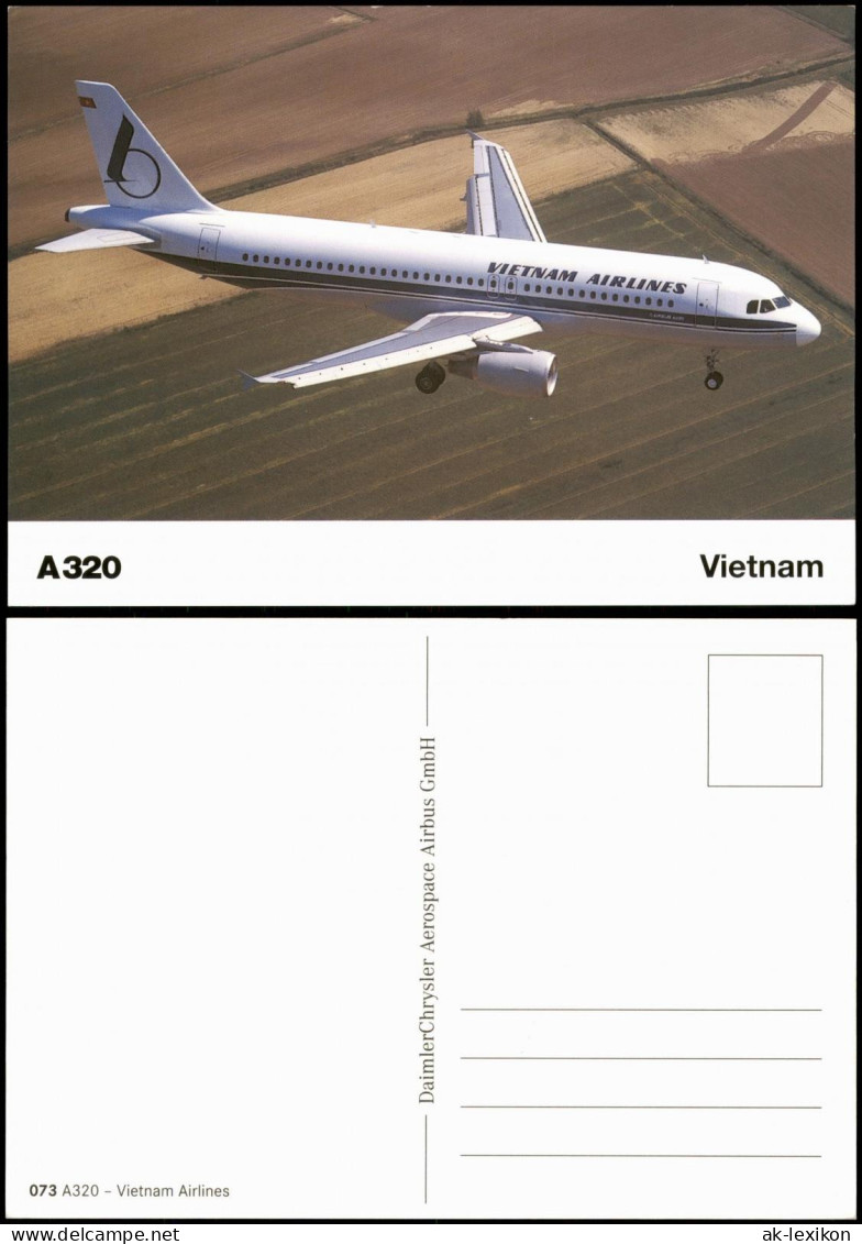 Ansichtskarte  VIETNAM AIRLINES A320 Flugzeug 1999 - 1946-....: Moderne