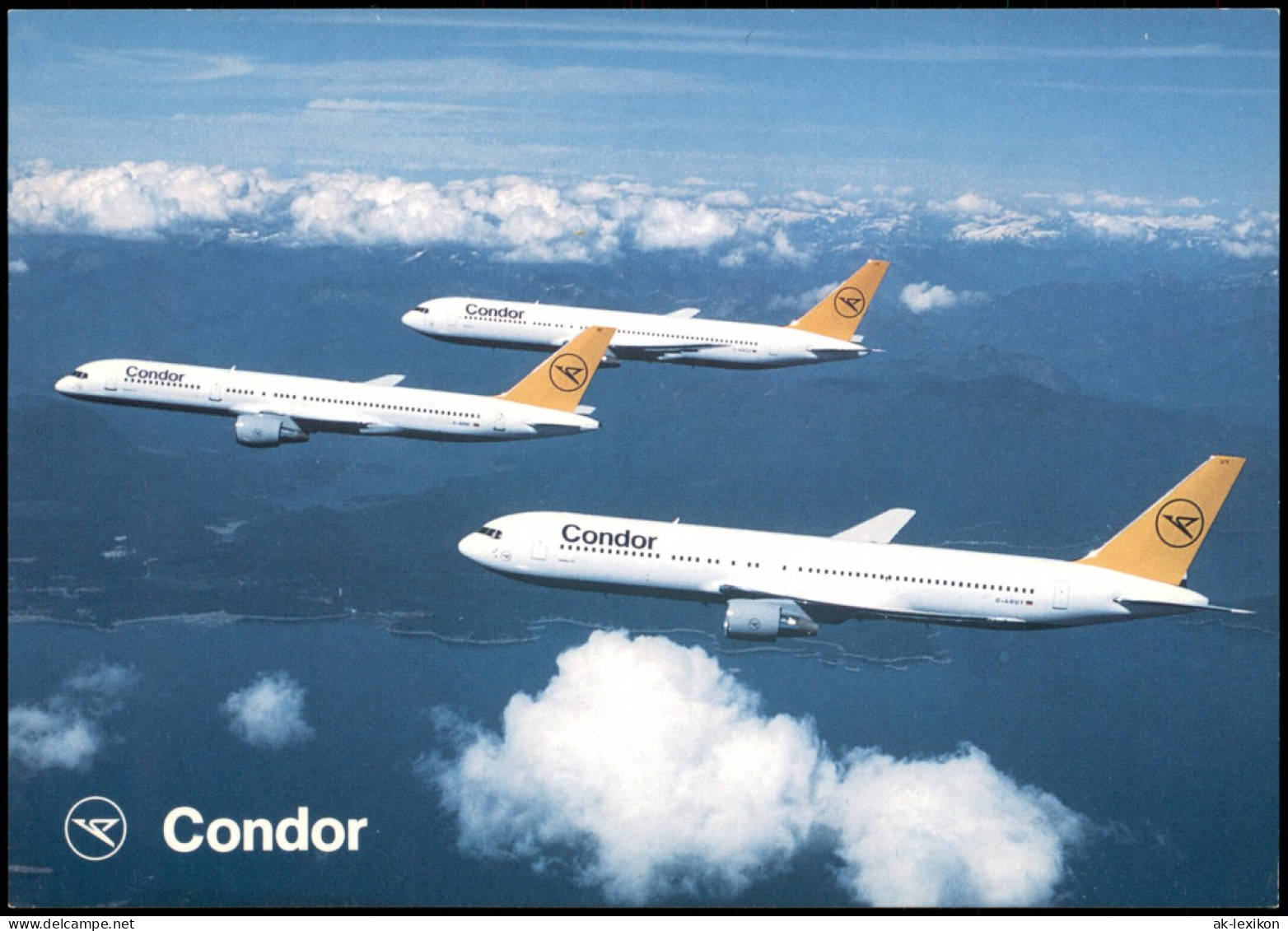 Ansichtskarte  Flugzeuge Boeing 757 & Boeing 767 Condor Flieger Im Flug 2000 - 1946-....: Ere Moderne