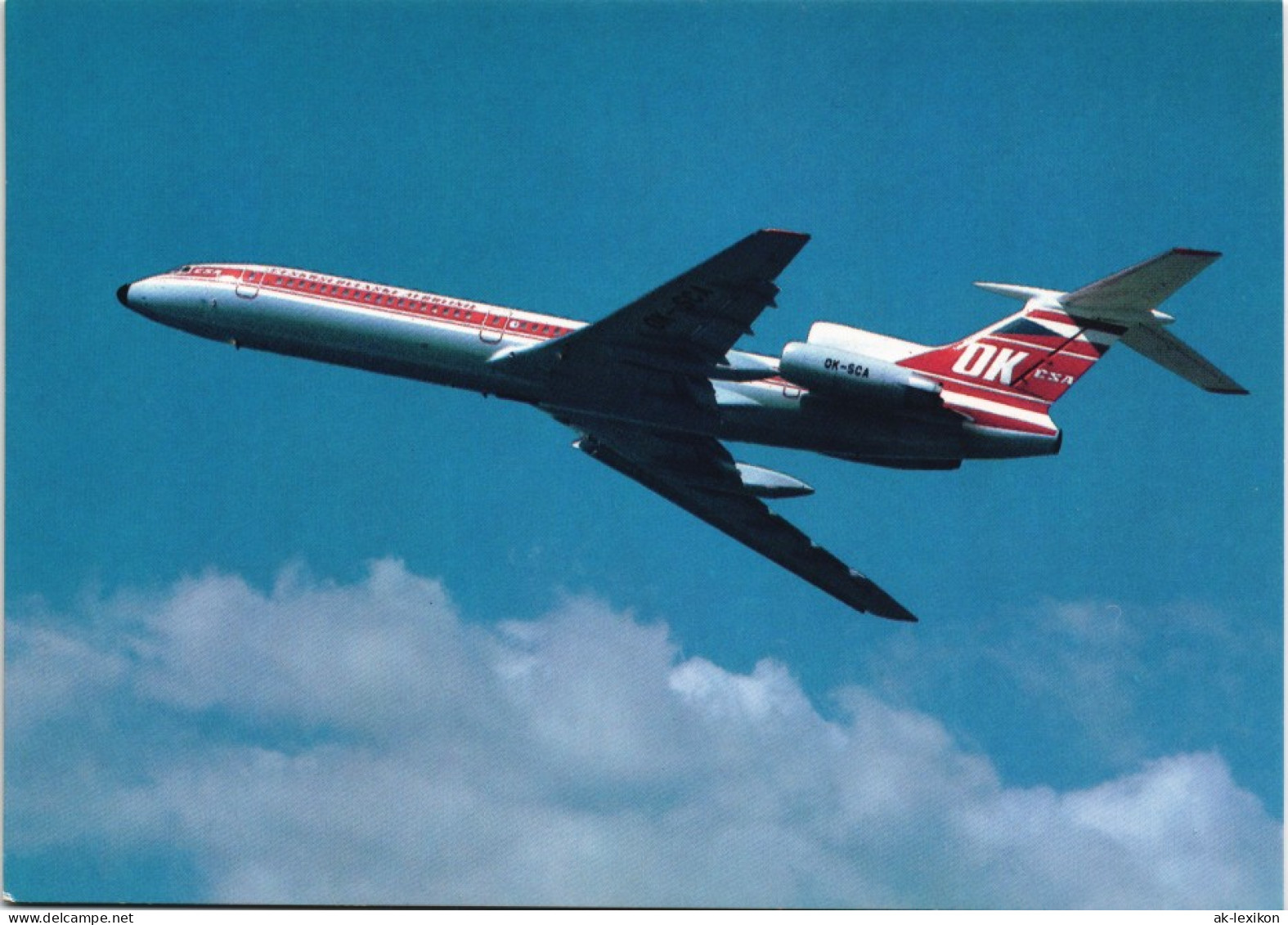 .Tschechien Tupolev TU-154M LSA CZECHOSLOVAK AIRLINES Flugwesen Flugzeuge 1975 - Tschechische Republik