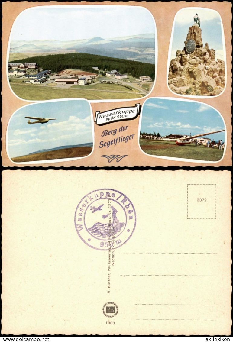 Ansichtskarte Gersfeld (Rhön) Wasserkuppe, Segelflugzeug 1965 - Other & Unclassified