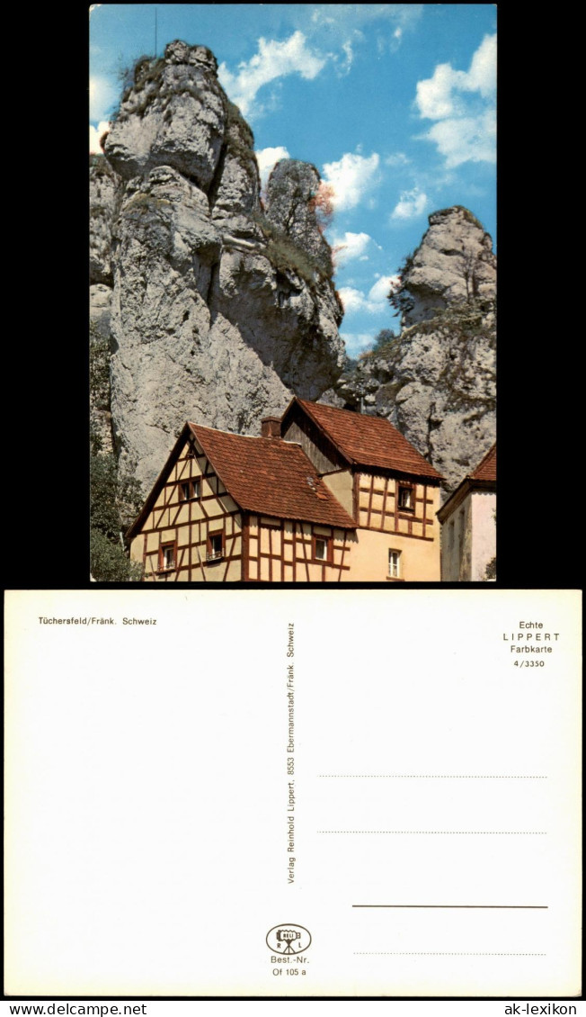 Ansichtskarte Tüchersfeld-Pottenstein Fachwerkhaus Felsen 1974 - Pottenstein