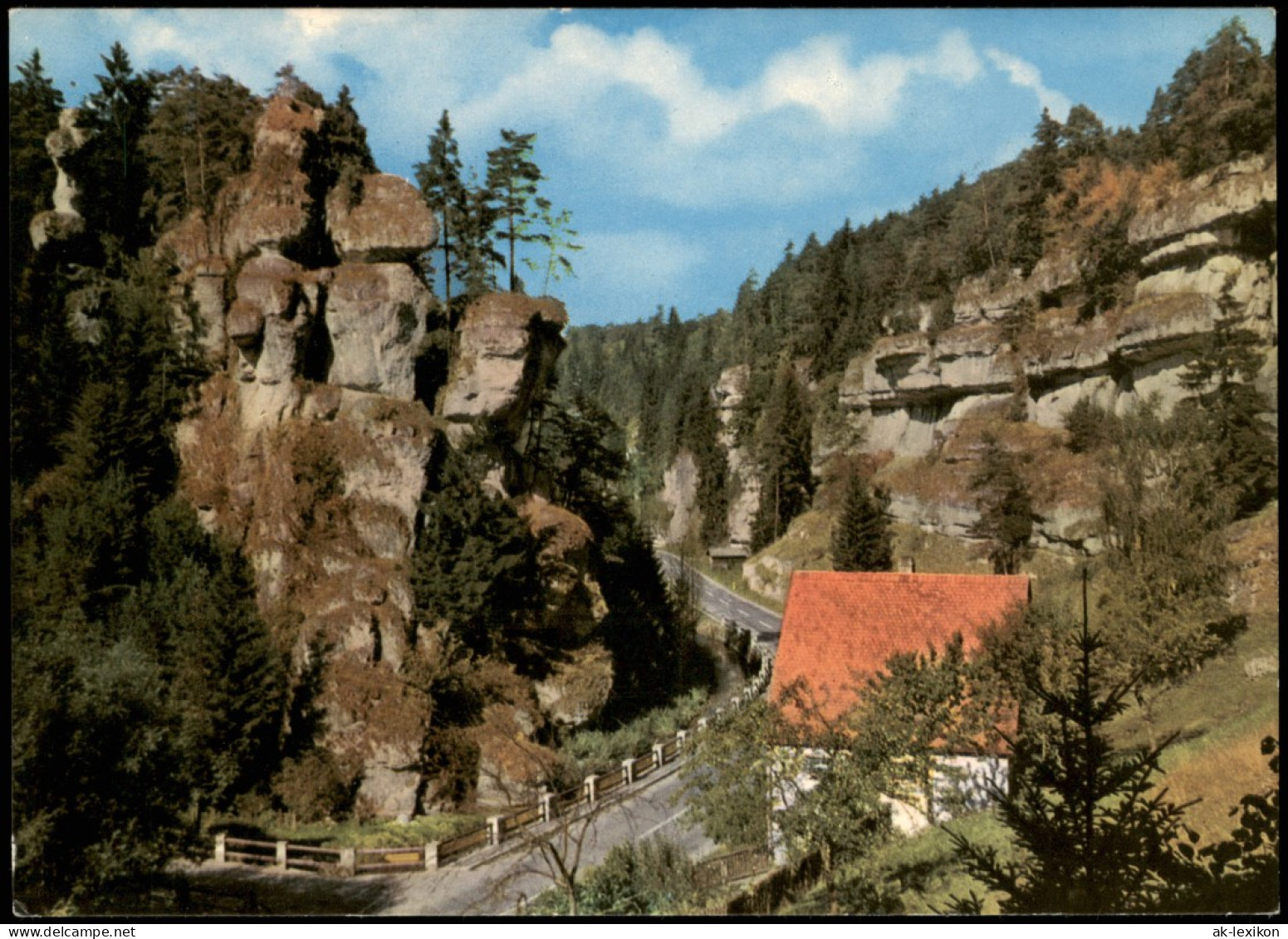 Ansichtskarte Schüttersmühle-Pottenstein Felsenpartie 1972 - Pottenstein