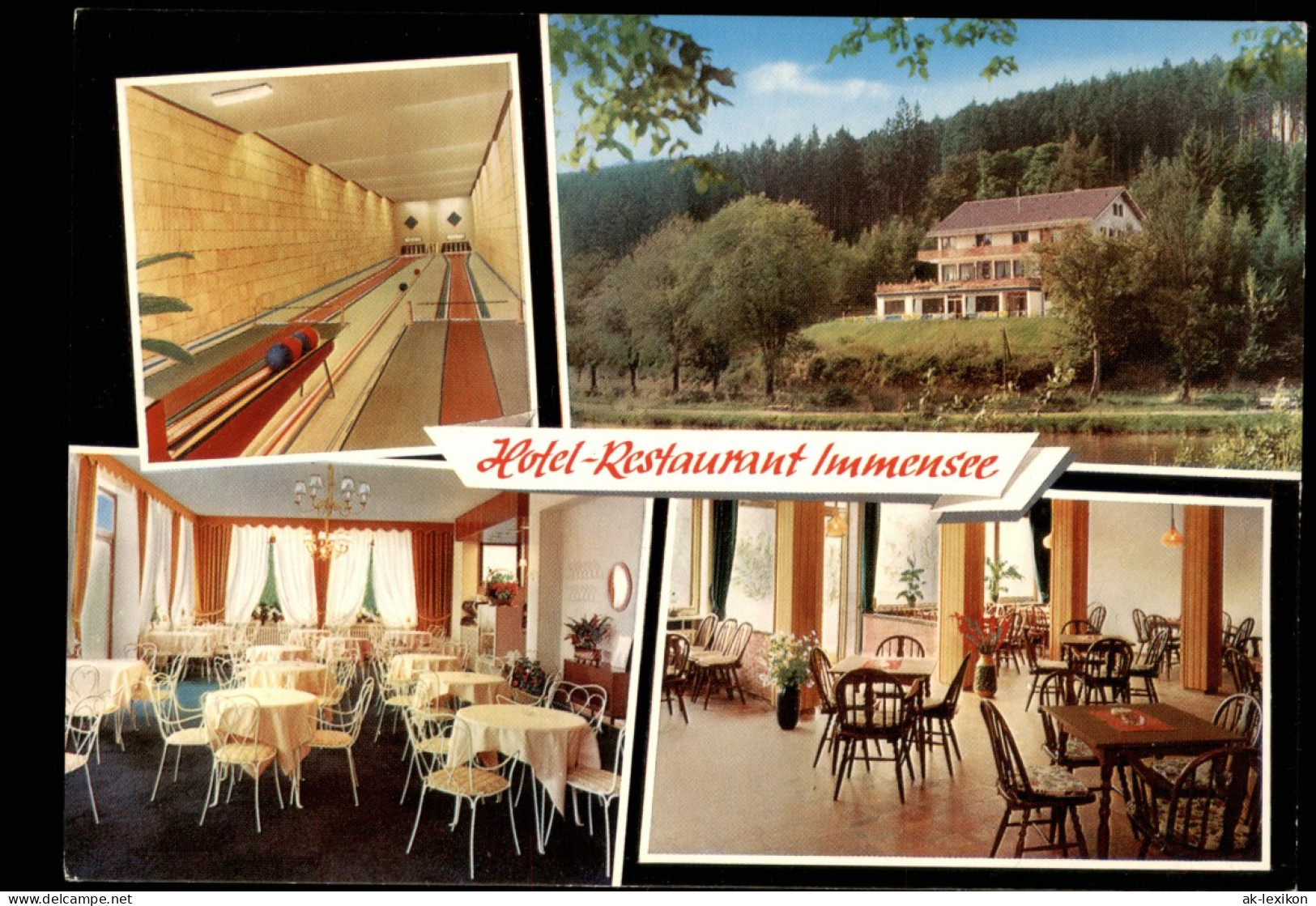 Ansichtskarte Ronshausen 12.016 Hotel-Restaurant Immensee Kegelbahn 1973 - Andere & Zonder Classificatie