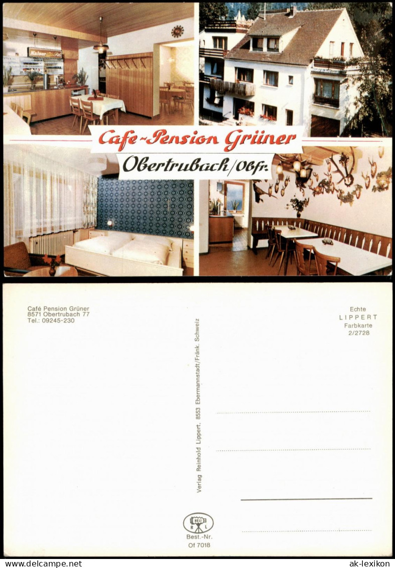 Ansichtskarte Obertrubach Cafe-Pension Grüner 1972 - Autres & Non Classés