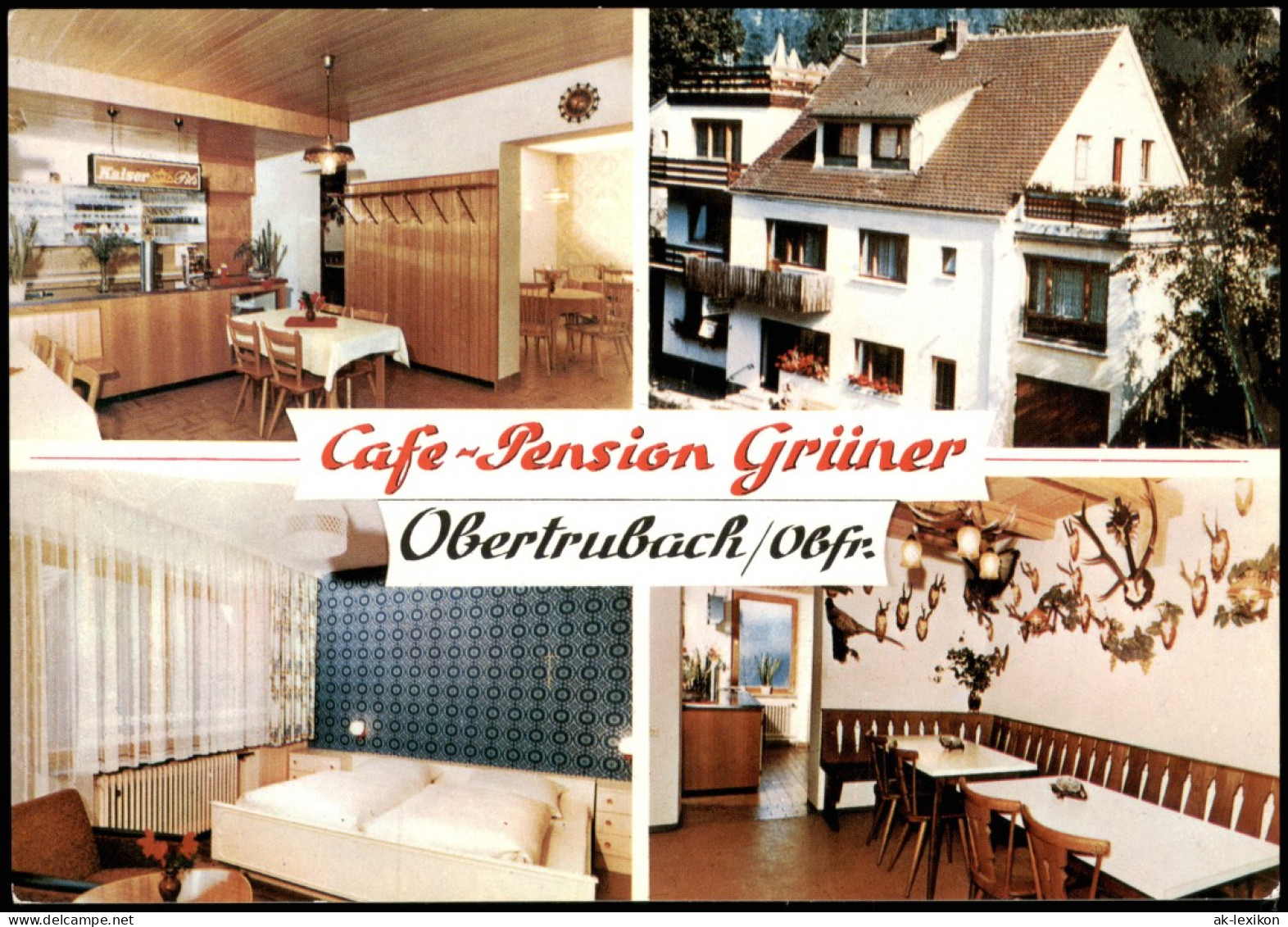 Ansichtskarte Obertrubach Cafe-Pension Grüner 1972 - Autres & Non Classés