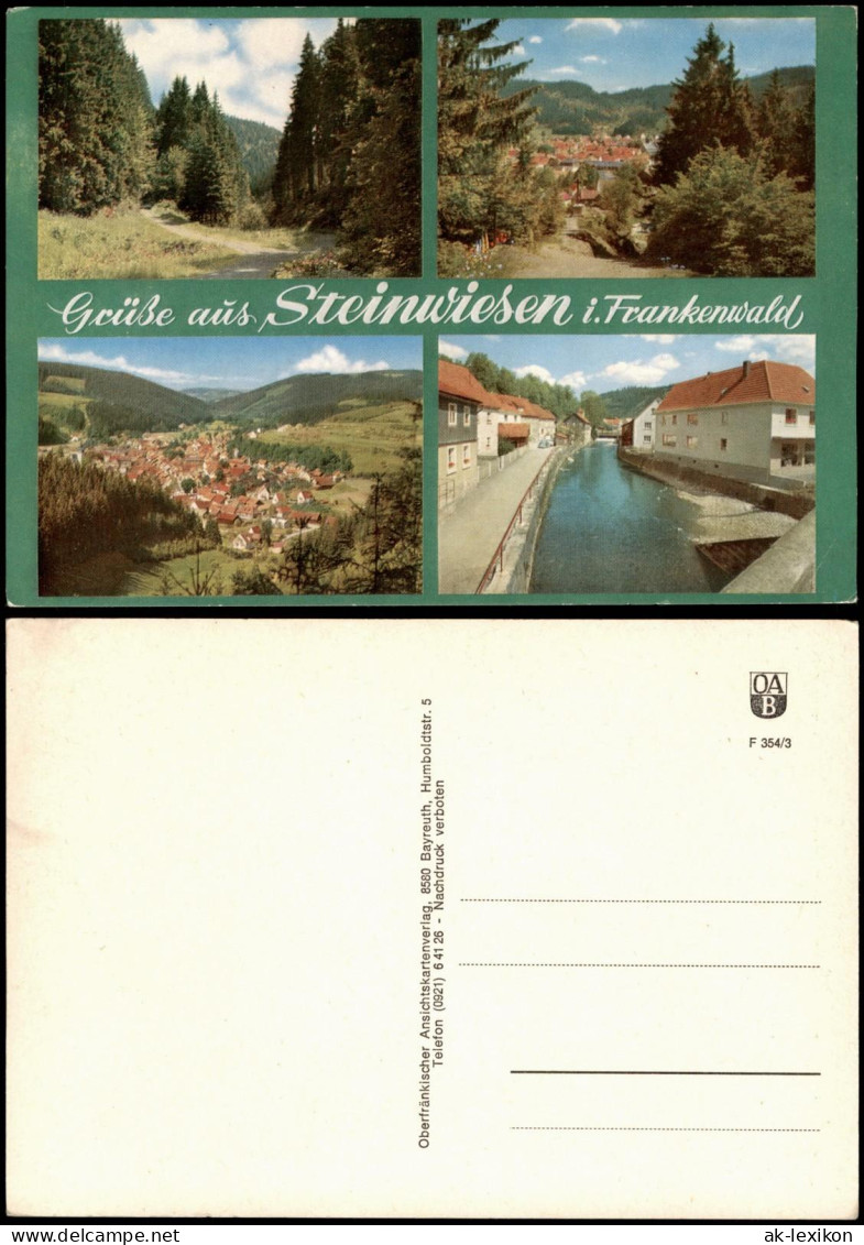 Ansichtskarte Steinwiesen 4 Bild Stadtansichten 1978 - Altri & Non Classificati