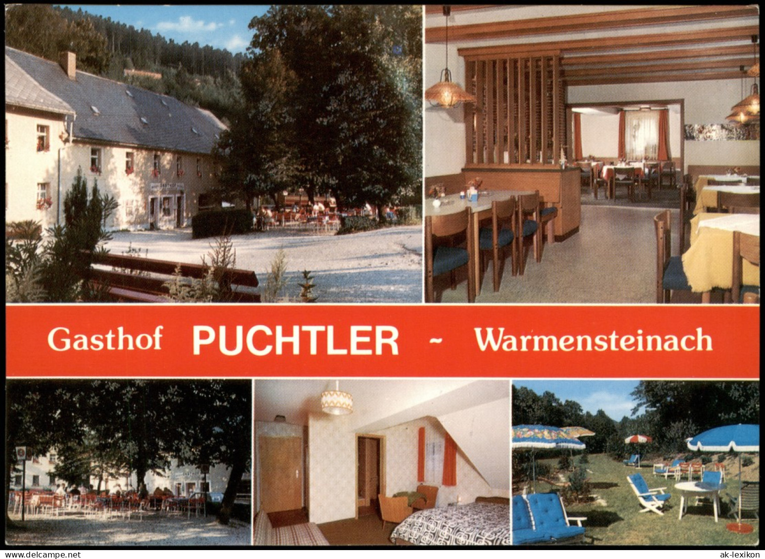 Ansichtskarte Warmensteinach Gasthof PUCHTLER- 5 Bild 1973 - Autres & Non Classés