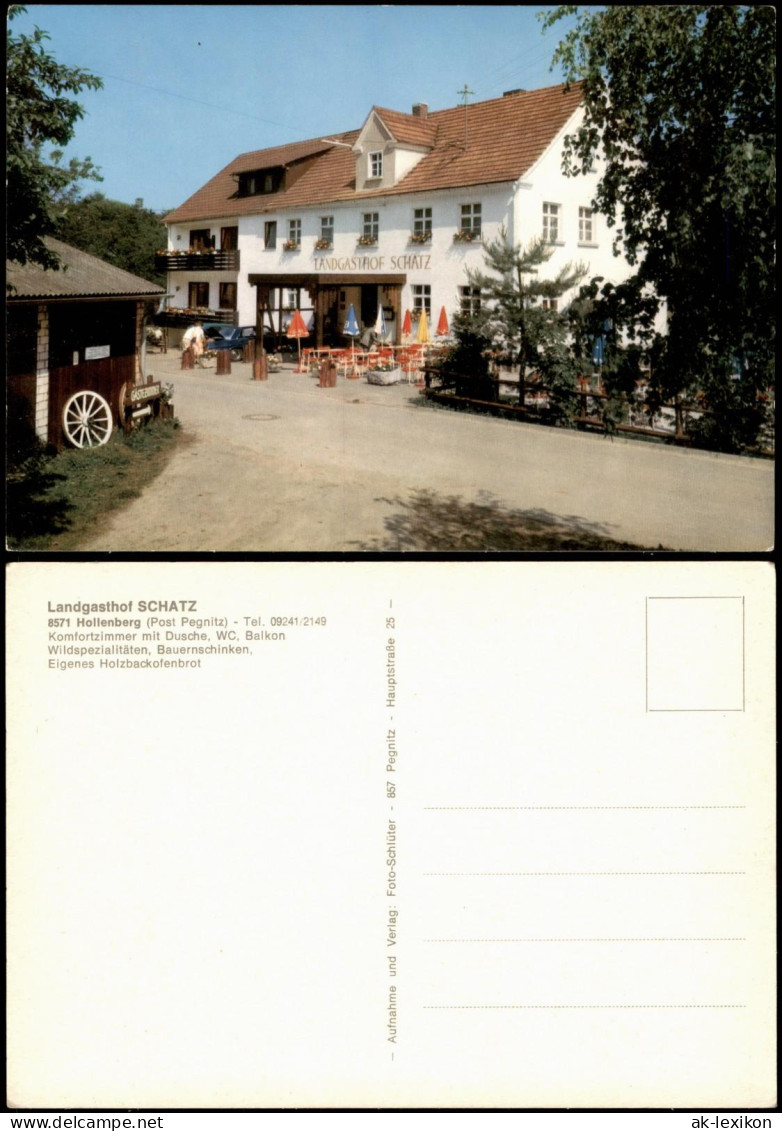 Ansichtskarte Hollenberg-Pegnitz (Oberfranken) Landgasthof SCHATZ 1973 - Autres & Non Classés