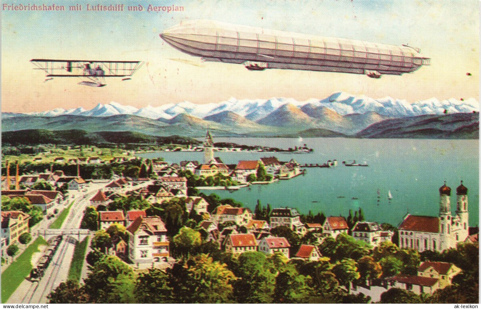 Friedrichshafen Repro Zeppelin 91. PHIl. Tag Sonderstempel 1912/1990 - Friedrichshafen