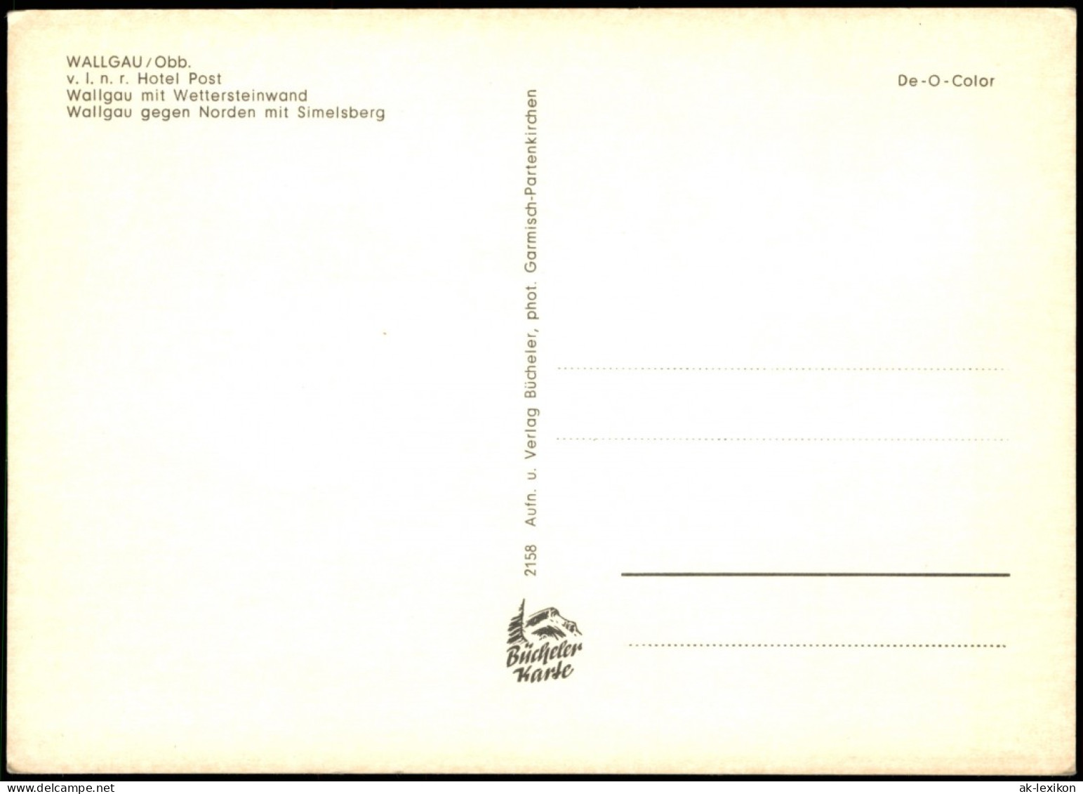 Ansichtskarte Wallgau Mehrbildkarte Mit Hotel Post Und Ortsansichten 1970 - Autres & Non Classés