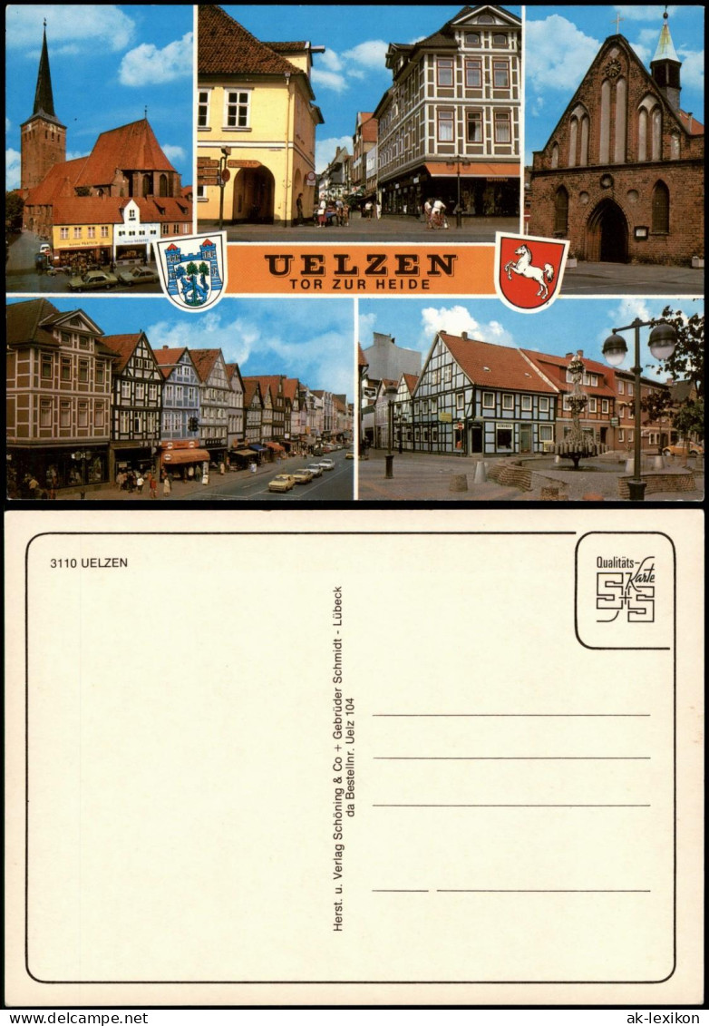 Ansichtskarte Uelzen Mehrbild-AK "Tor Zur Heide" Stadtteilansichten 1980 - Uelzen