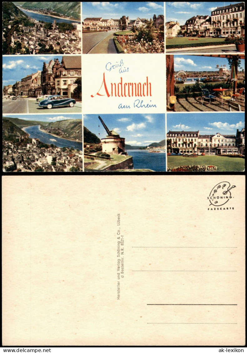 Ansichtskarte Andernach Gruss-Aus-Mehrbildkarte Mit Stadtteilansichten 1966 - Sonstige & Ohne Zuordnung