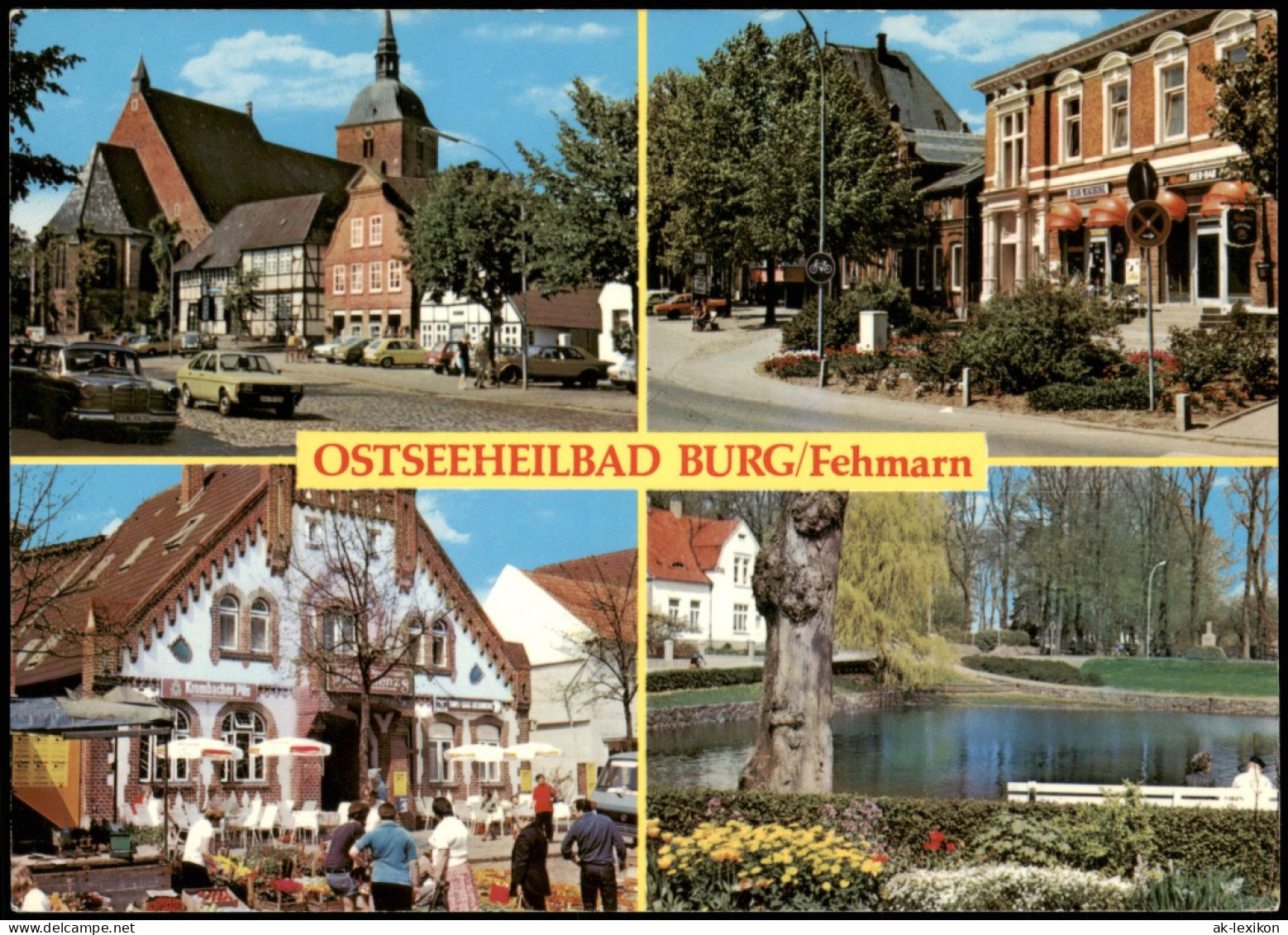 Burg Auf Fehmarn Ostseebad Mehrbildkarte Mit 4 Ortsansichten 1975 - Autres & Non Classés