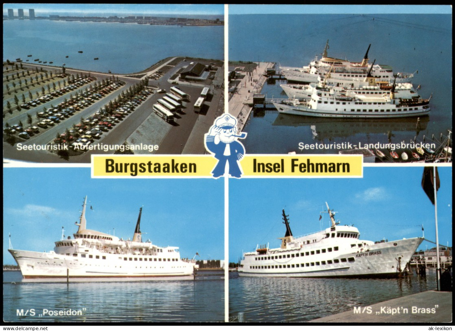 Burgstaaken (Fehmarn) Mehrbild-AK Mit Hafen, Schiffe Der Seetouristik 1975 - Other & Unclassified