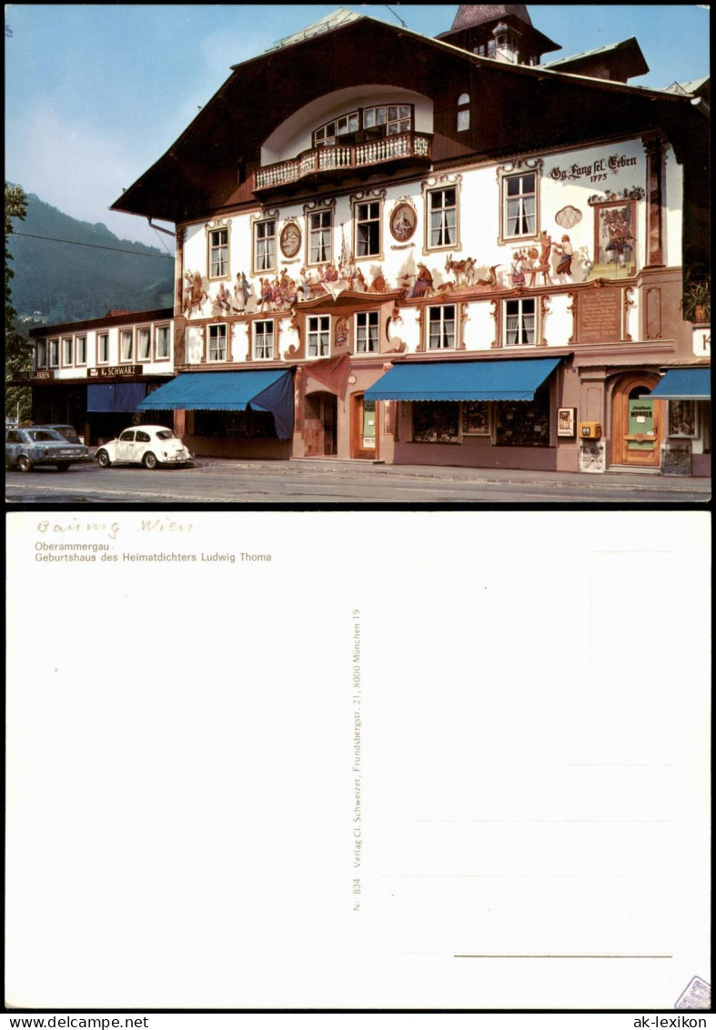 Oberammergau Geburtshaus Des Heimatdichters Ludwig Thoma VW Käfer 1993 - Oberammergau