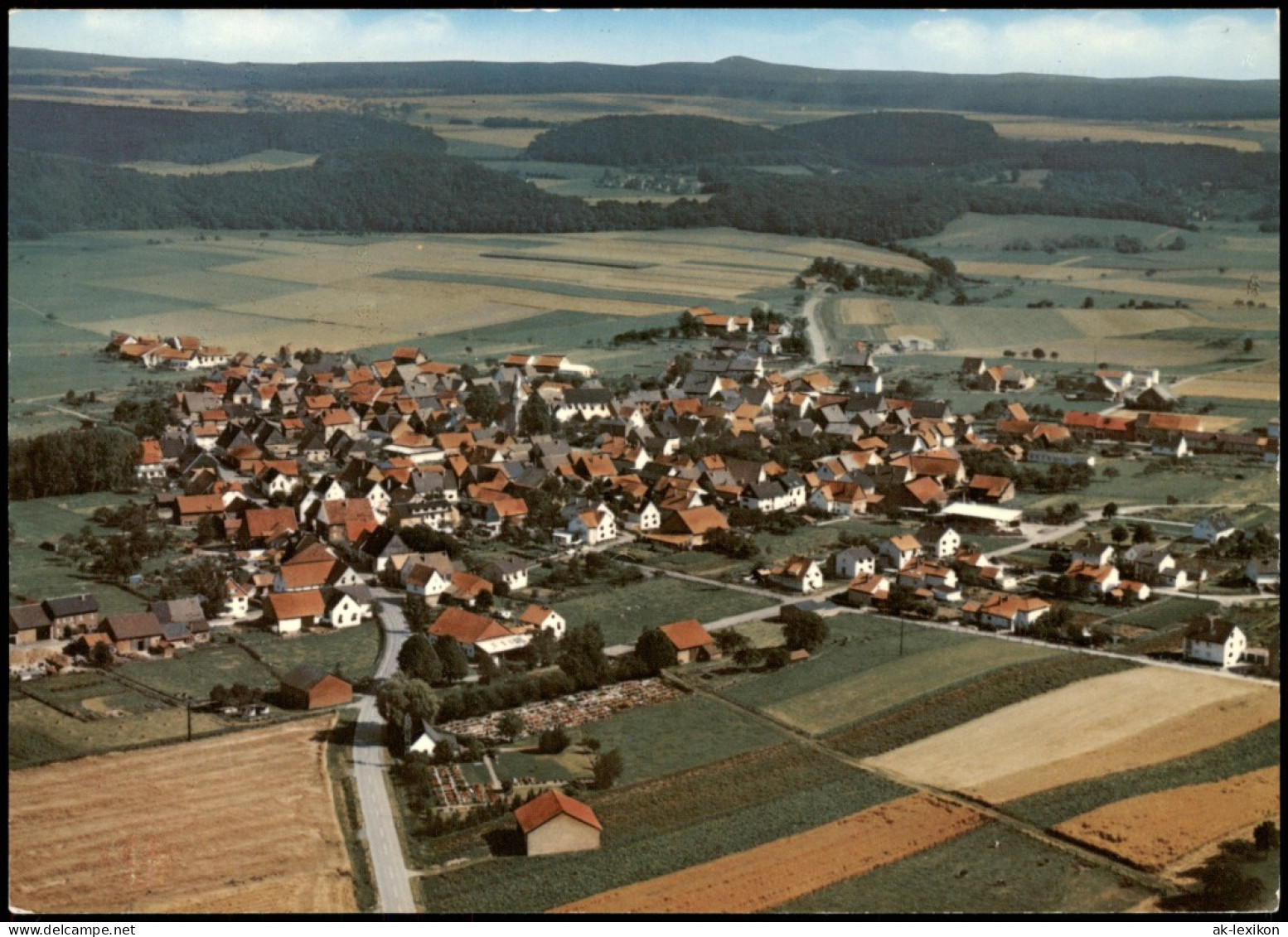 Ansichtskarte Trendelburg Luftbbild - Flugzeugaufnahme 1972 - Sonstige & Ohne Zuordnung