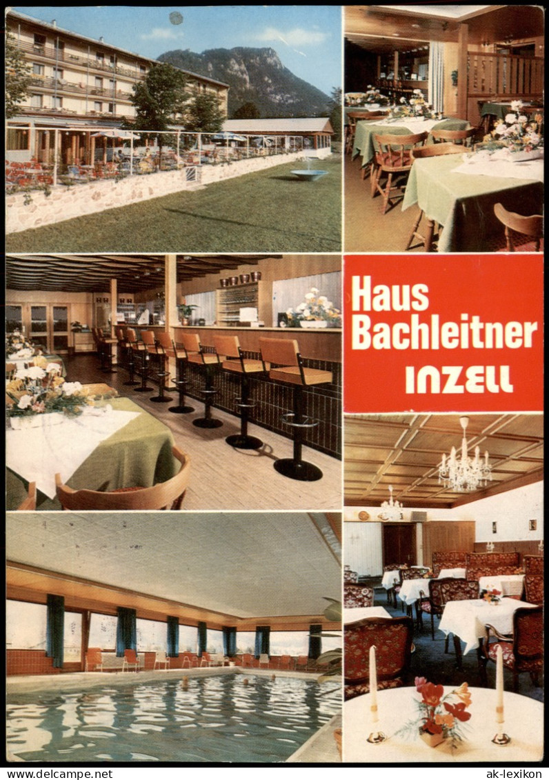 Inzell / Obb. Mehrbild-AK Haus Bachleitner Kuranstalt Schulstraße 1979 - Autres & Non Classés