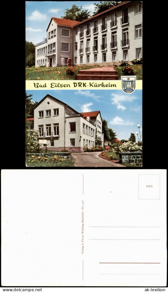 Ansichtskarte Bad Eilsen 2-Bild-Karte Mit DRK-Kurheim 1970 - Autres & Non Classés