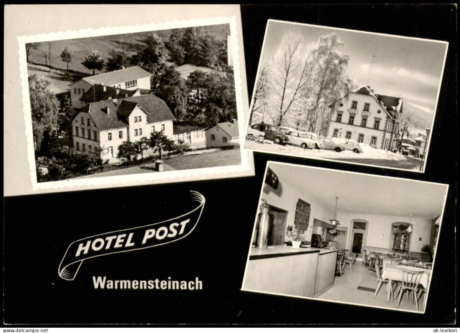 Ansichtskarte Warmensteinach Hotel Zur Post Im Winter Mehrbild 1968 - Autres & Non Classés