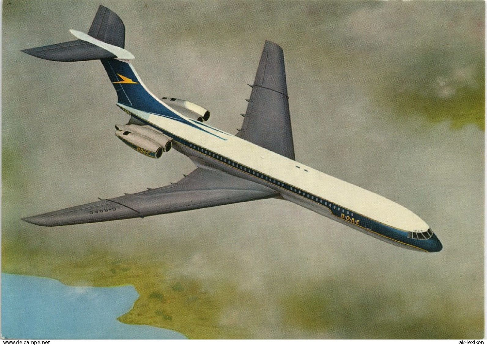 Ansichtskarte  BOAC VC-10 Flugwesen - Flugzeuge 1973 - 1946-....: Moderne