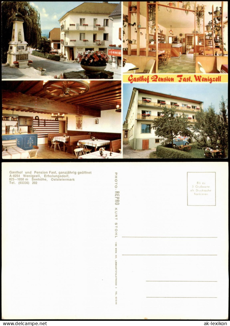 Ansichtskarte Wenigzell (Steiermark) Gasthof Pension Fast MB 1972 - Autres & Non Classés