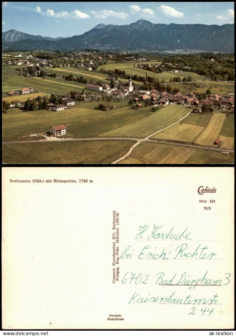 Ansichtskarte Seehausen Am Staffelsee Blick über Die Stadt 1970 - Sonstige & Ohne Zuordnung