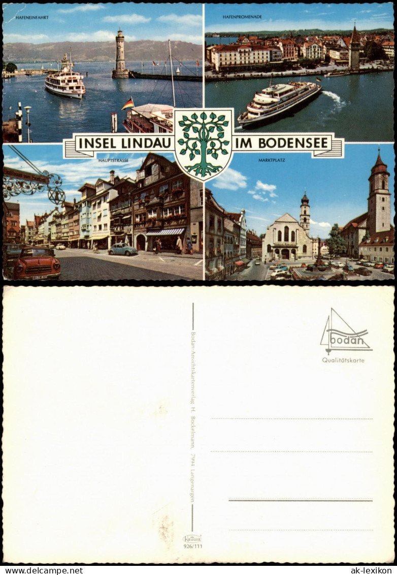 Ansichtskarte Lindau (Bodensee) Hafen, Marktplatz 1976 - Other & Unclassified