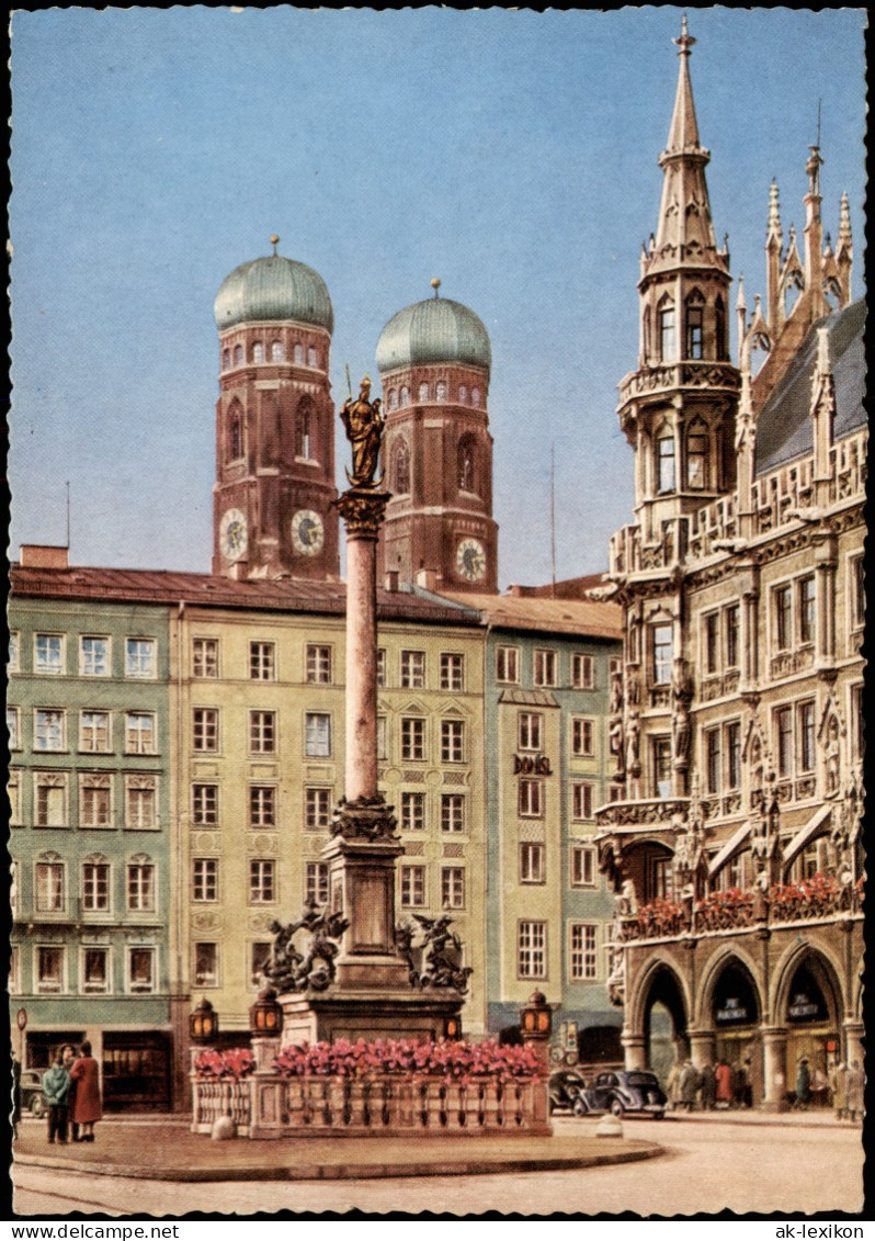 Ansichtskarte München Marienplatz 1974 - Muenchen