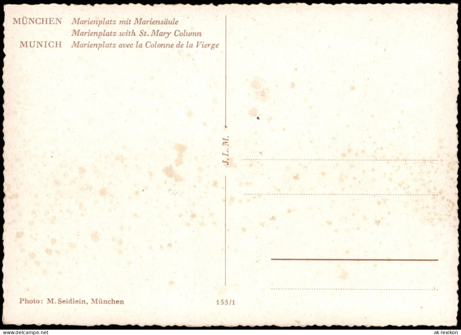 Ansichtskarte München Marienplatz 1974 - München