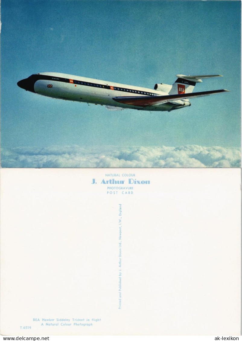 BEA Hawker Siddeley Trident In Flight Flugwesen - Flugzeuge 1960 - 1946-....: Ere Moderne