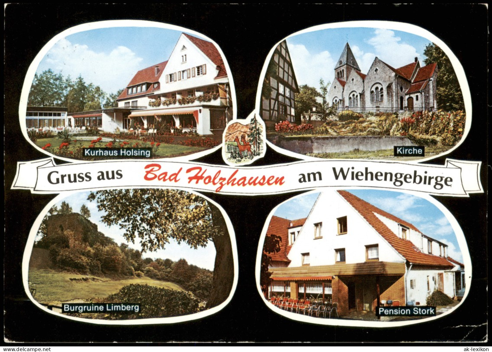 Bad Holzhausen-Preußisch Oldendorf Mehrbildkarte  Wiehengebirge 1977 - Otros & Sin Clasificación