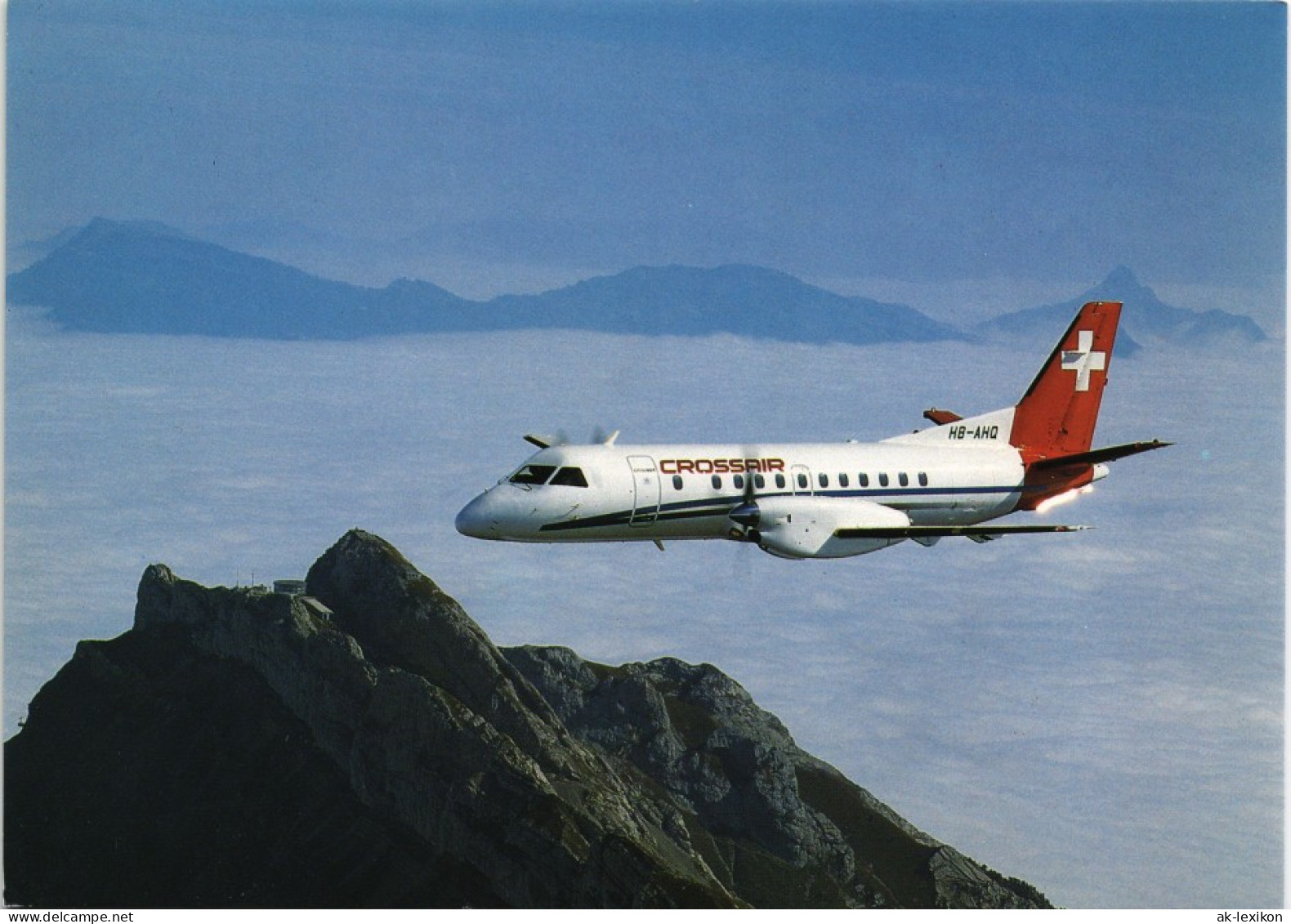 CROSSAIR Saab Cityliner Flugwesen - Flugzeuge über Den Alpen 1995 - 1946-....: Modern Tijdperk