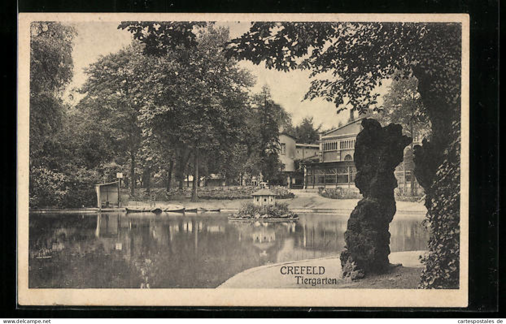 AK Crefeld, Partie Im Tiergarten  - Autres & Non Classés