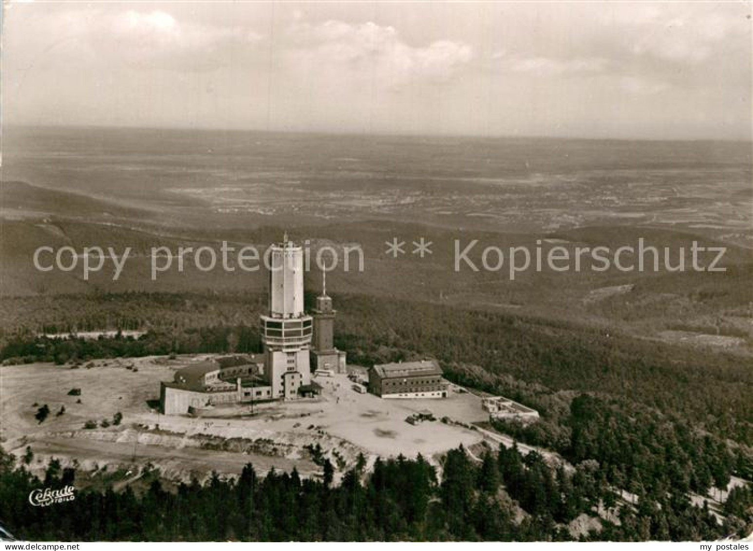 72957173 Grosser Feldberg Taunus Fliegeraufnahme Fernmelde- Fernseh- Und UKW-Sen - Sonstige & Ohne Zuordnung