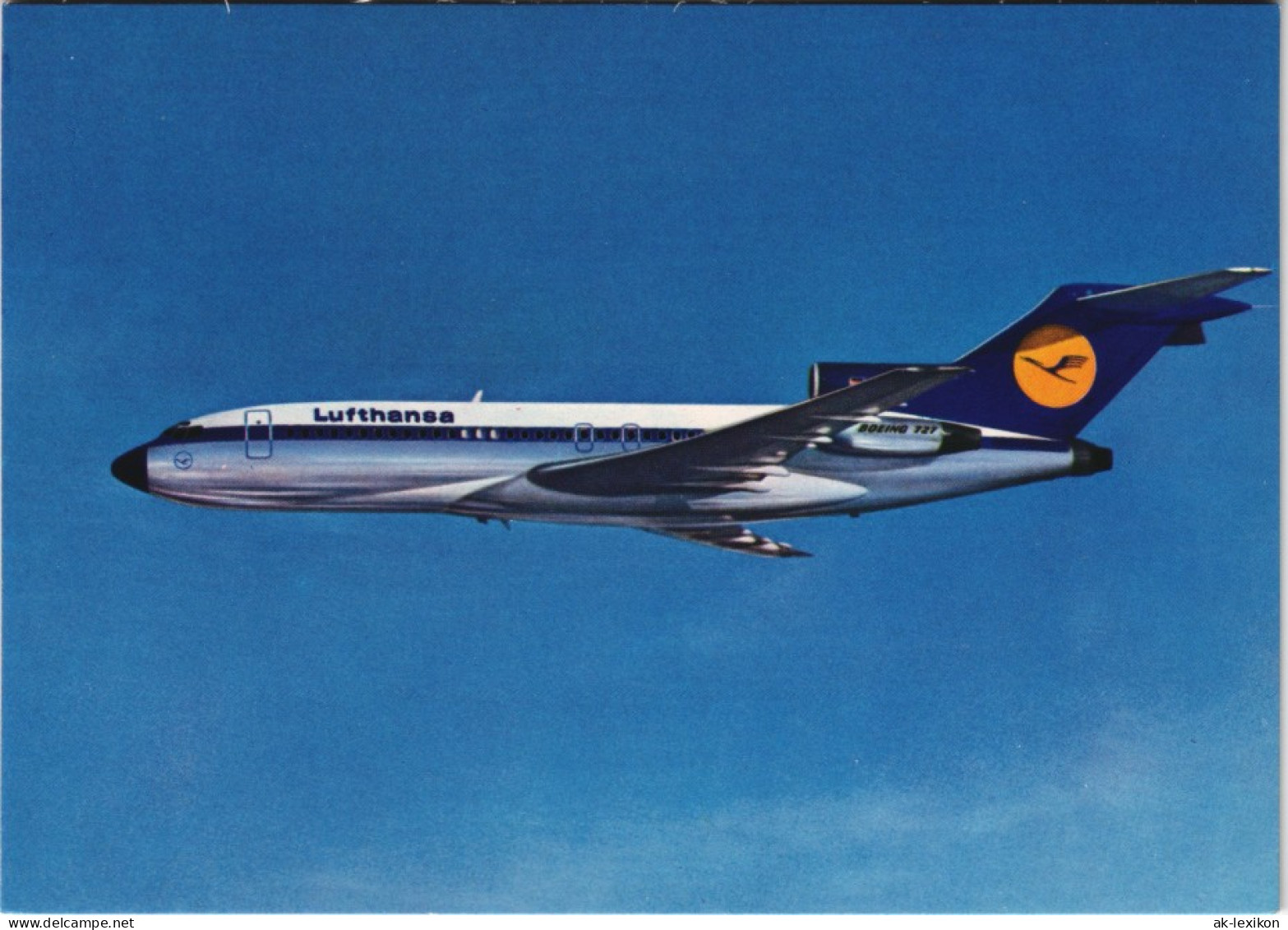 Ansichtskarte  Lufthansa Boeing 727 Europa Jet Flugwesen Flugzeug 1979 - 1946-....: Ere Moderne