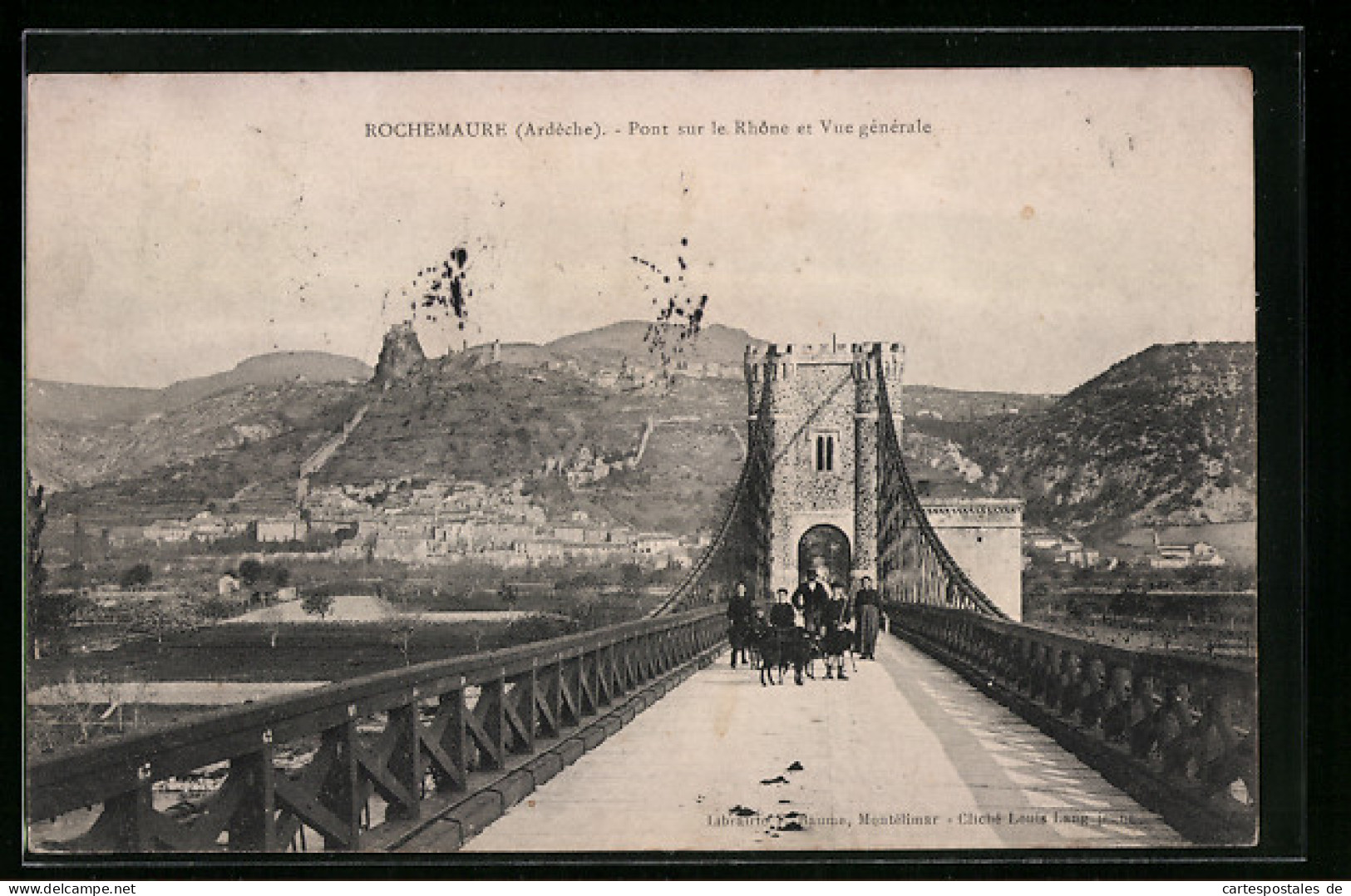 CPA Rochemaure, Pont Sur Le Rhone Et Vue Generale  - Rochemaure