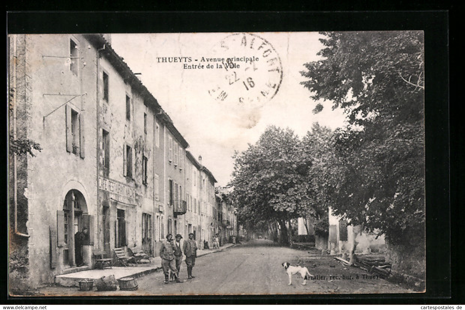 CPA Thueyts, Avenue Principale, Entree De La Ville  - Other & Unclassified