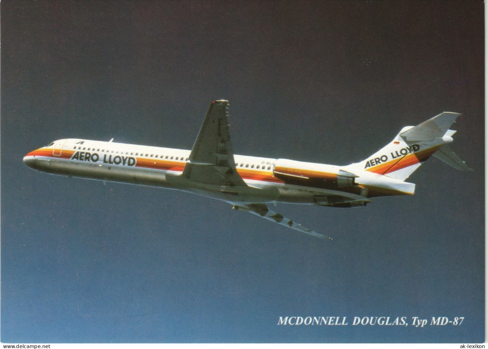 MCDONNELL DOUGLAS, Typ MD-87 AERO Lloyd Flugwesen Flugzeug 1990 - 1946-....: Moderne