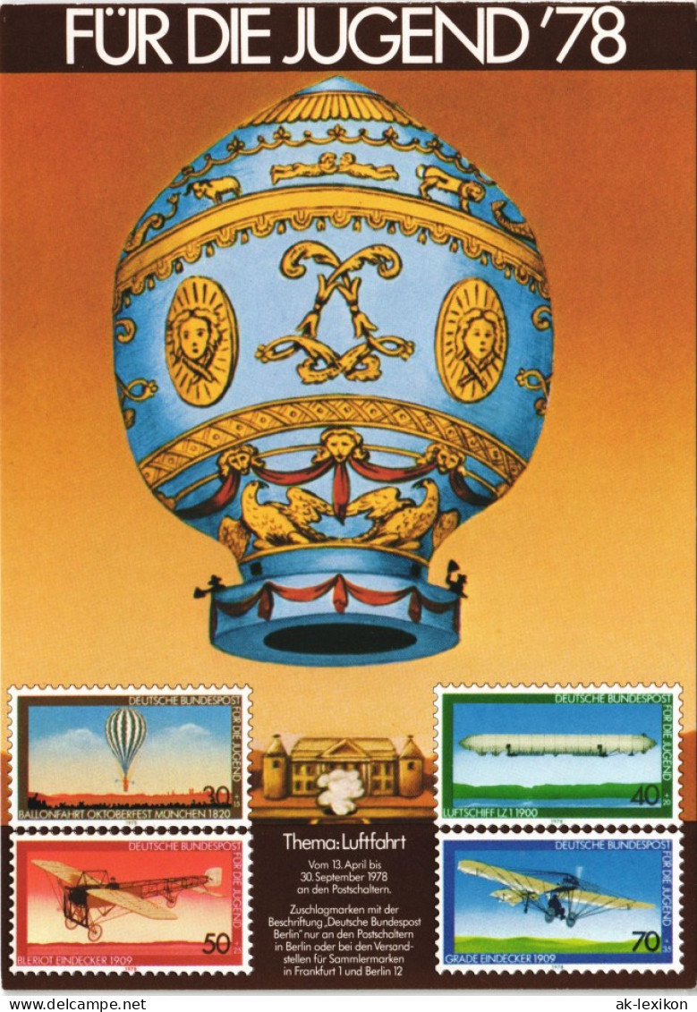 Sondermarken - Heißluftballon 1978 - 1946-....: Modern Tijdperk