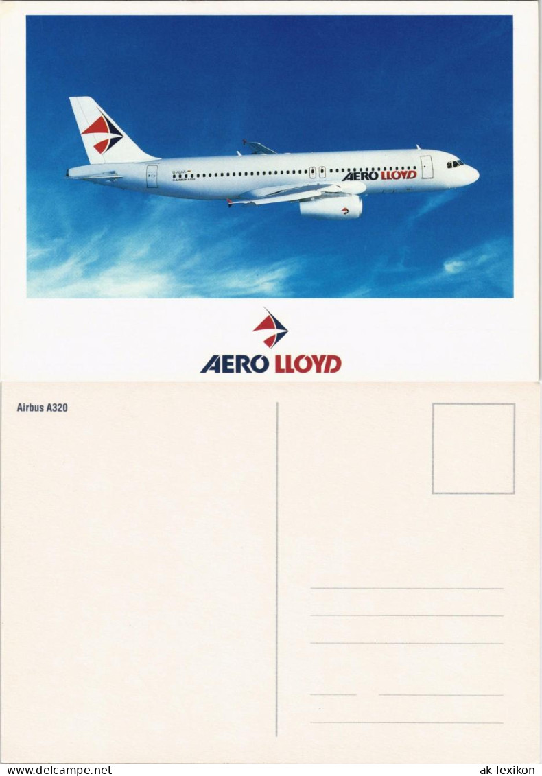 Ansichtskarte  AERO LLOYD Airbus A320 Flugwesen Flugzeug Airplane 2000 - 1946-....: Moderne